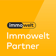 Das PArtnerlogo von Immowelt zum Immowelt Partner für die Immofair Rostock GmbH